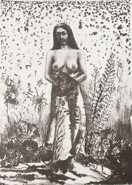 Krystyna Szwajkowska Sobótka I litografia 25 x 18 cm 2017